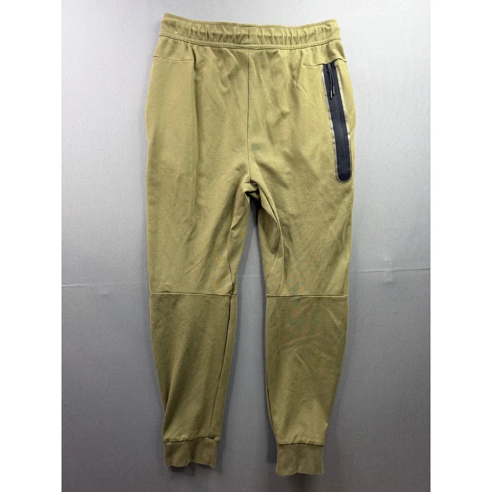 Nike Tech Fleece Tracksuit Mens Olive Green Full Zip Hoodie Joggers Set‎ M